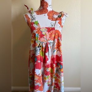 Vintage 1970s handmade groovy retro maxi dress